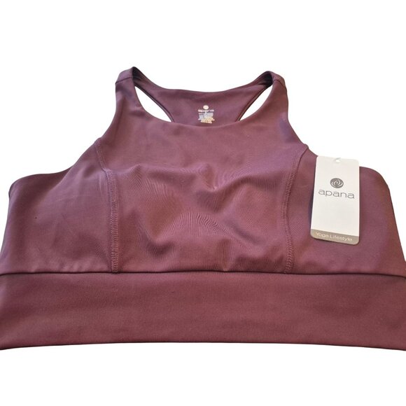 Apana Other - Apana Sangria Racerback Yoga Sports Bra L